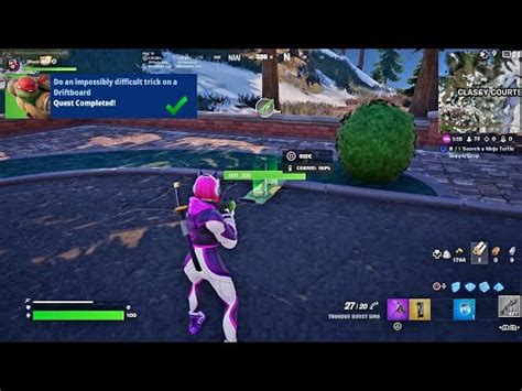 Fortnite Do An Impossibly Difficult Trick On A Driftboard Tmnt