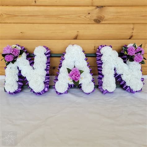 Nan Funeral Flowers Artificial Tribute Wreath Silk Grave Etsy Uk