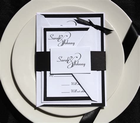 Items Similar To Elegant Formal Traditional Wedding Invitations Black