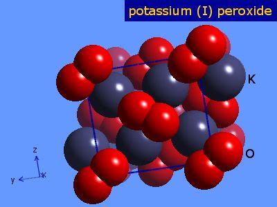 WebElements Periodic Table » Potassium » dipotassium peroxide