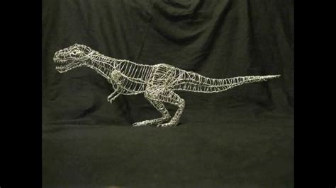 T Rex Wire Sculpture Youtube