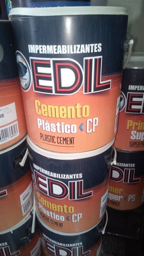 Cemento Plastico Impermeabilizante Edil Galon Mercadolibre