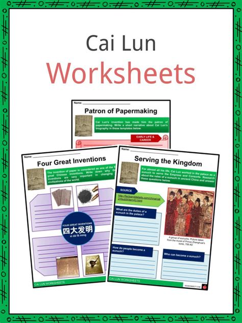 Cai Lun Facts, Worksheets & Early Life For Kids - Nông Trại Vui Vẻ - Shop