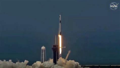 SpaceX S Crew Dragon Successfully Lifts Off On First Commercial Manned