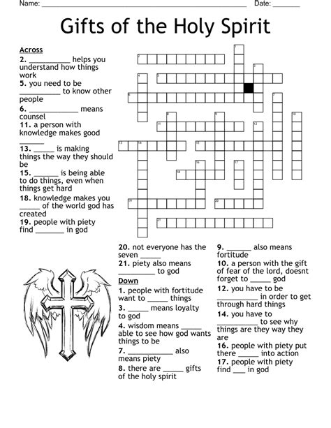 Gifts Of The Holy Spirit Word Search Wordmint