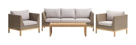 Lounge Set GLAMSBJERG 5 Personen Teakholz JYSK