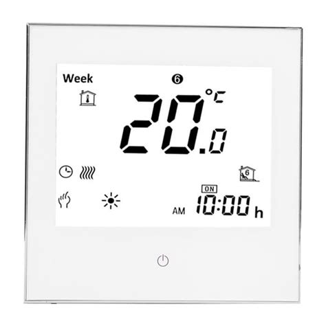 Thermostat De Pi Ce De Chauffage Cran Lcd Programmable Hebdomadaire