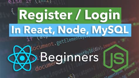 Register And Login Page Tutorial Reactjs Nodejs Mysql Beginner