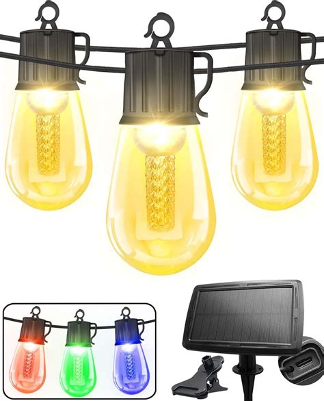 Brightever Led Solar String Lights Ft Solar Powered Patio Lights