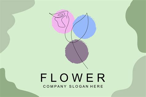 Floral Logo Design, Vector Illustration Graphic by AR Graphic · Creative Fabrica