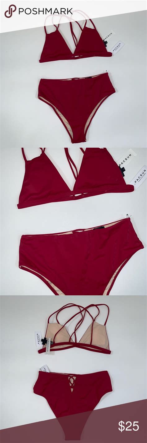 La Hearts Red Bikini Set Red Bikini Set Red Bikini Bikinis