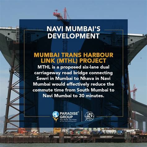 Navi Mumbais Development Mumbai Trans Harbour Link Mthl Project