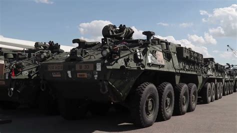 2nd Stryker Brigade Combat Team Equipment Arrives At Pyeongtaek Port Youtube