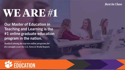 Clemson program ranked #1 among national online graduate education programs | Clemson News