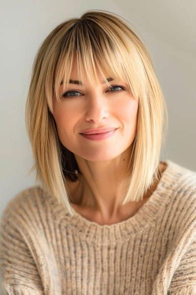 33 Modern Hairstyles For Women Over 40 With Bangs To Try In 2024 The