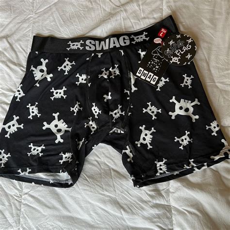 NWT SWAG Brand Boxers JOLLY ROGER SKULLS MENS LARGE Dream