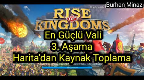 Rise Of Kingdoms En G L Vali A Ama Harita Dan Kaynak Toplama Youtube