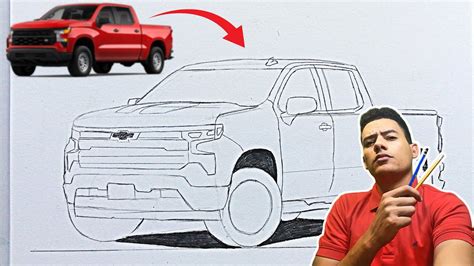 Como Dibujar Una Camioneta Chevrolet Silverado 2023 Youtube