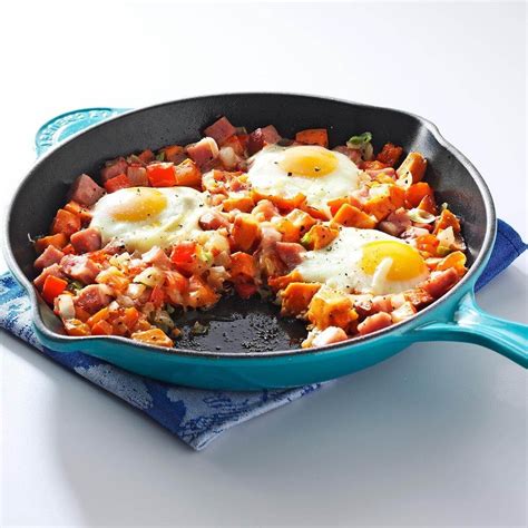 Sweet Potato And Ham Hash Recipe Taste Of Home