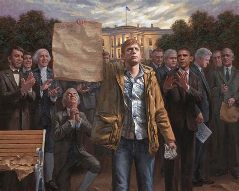 Jon Mcnaughton The Forgotten Man Paper And Canvas Art Prints By