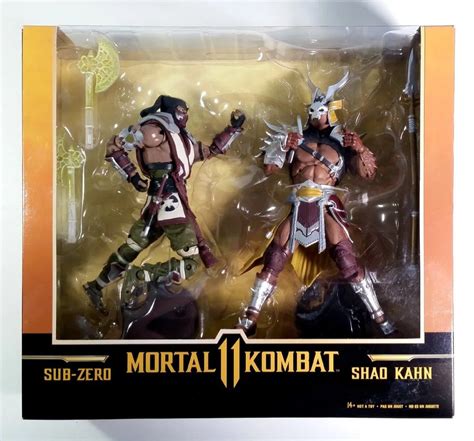 清倉特價 Mcfarlane Mortal Kombat Sub Zero vs Shao Kahn 2 Pack 7 Figures