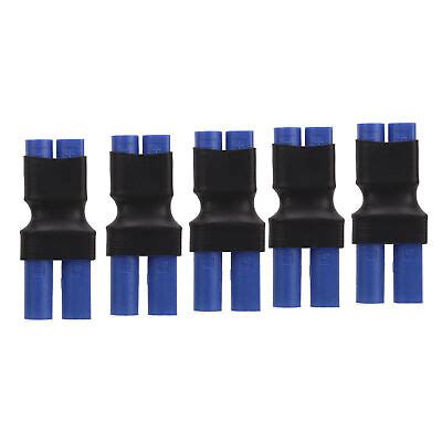 Pcs Ec Female To Ec Male Connector Blue Black Rubber Plastic Copper