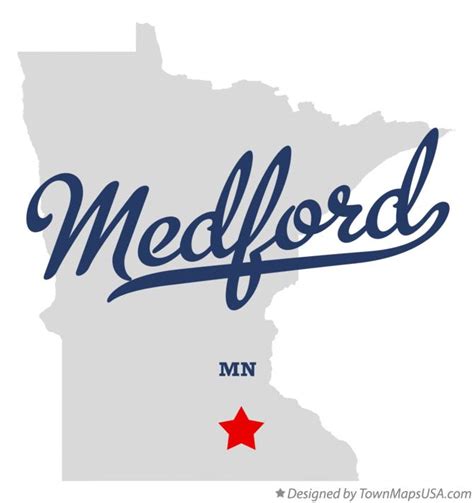 Map of Medford, MN, Minnesota