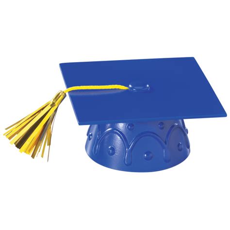 Blue Grad Cap With Tassels Layon Decopac