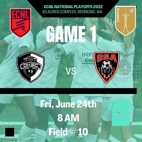 GSA 09 Girls ECNL On Twitter Time For Our Ecnlplayoffs2022 Debut