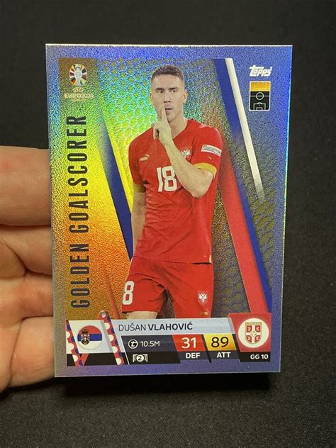 Dusan Vlahovic Serbia Topps Match Attax Euro Golden Goalscorer