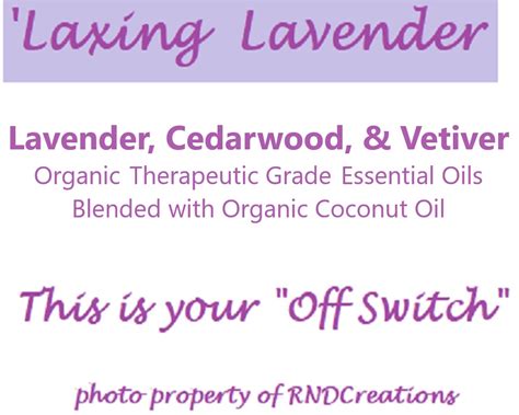 Bath Beauty Spa Relaxation Essential Oils LAXING LAVENDER