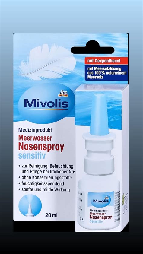 Buy Mivolis DM Pure Seawater Nasal Spray Sensitive With Dexpanthenol