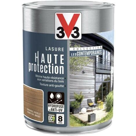 Lasure Haute Protection V33 Les Contemporaines Cèdre vieilli 1 L