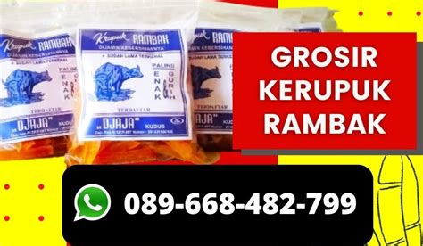 Wa Jual Kerupuk Kulit Rambak Kerbau Dan Sapi