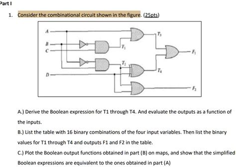 Consider The Combinational Circuit Shown In The Figure 25pts A