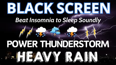 Beat Insomnia To Sleep Soundly Within Minutes Rain Sounds Heavy