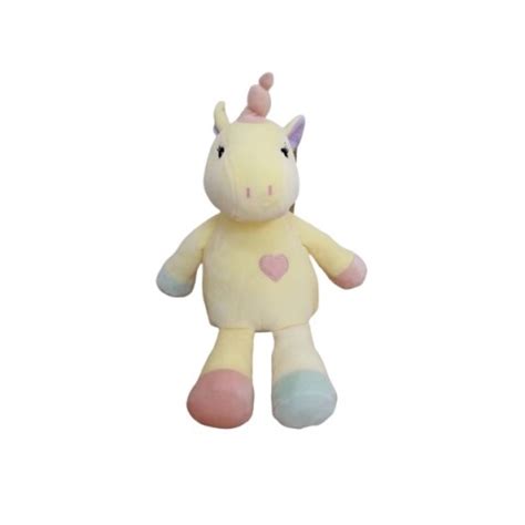 PELUCHE UNICORNIO SENTADO AMARILLO 23 CM MUMUSO