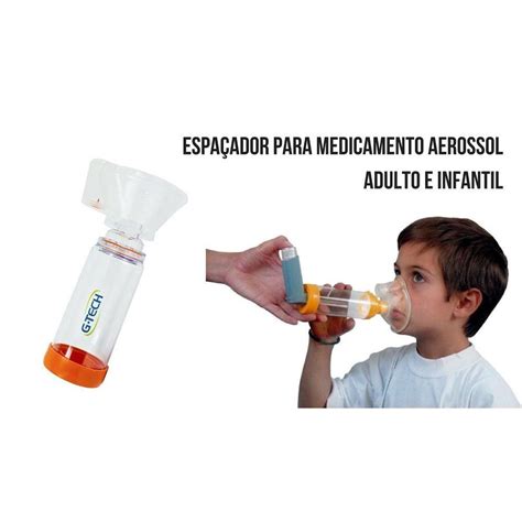 Espa Ador Para Medicamento Em Aerossol Adulto E Infantil Gtech