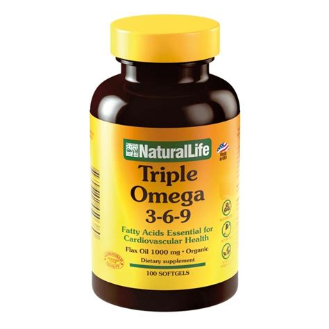 Suplemento Triple Omega 3 6 9 Natural Life — Suplevida