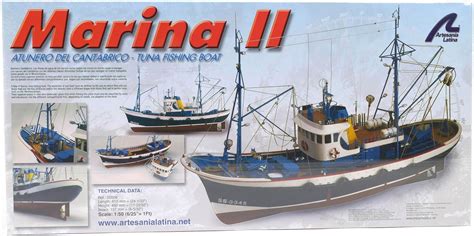 Artesanía Latina Kit de Modelo de Barco de Madera Atún Español del Mar