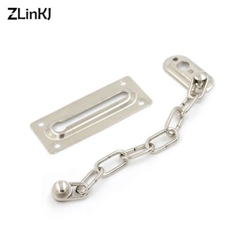 Защитная защелка на дверь хромированная цепочка, 1 шт. | AliExpress