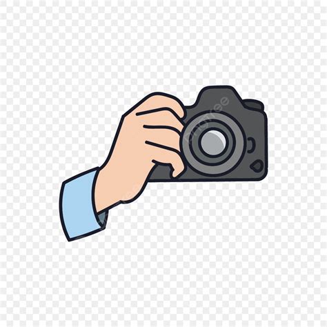 Hand Holding Camera Vector Design Images Hand Holding Camera Flat