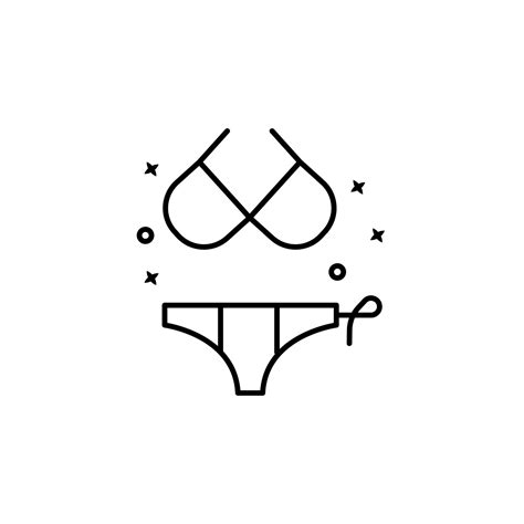 Bikini Summer Swimsuit Vector Icon Vector Art At Vecteezy