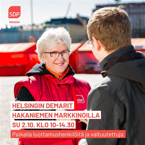 Demarit Hakaniemen Markkinoilla Helsingin Sosialidemokraatit