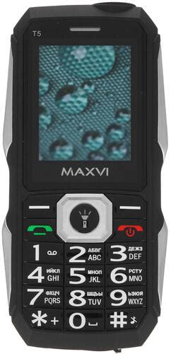 Купить Сотовый телефон Maxvi T5 черный/серебристый в интернет магазине ...