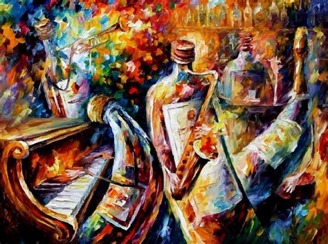 beautiful Painting Home Decor bottle jazz Colorful oil paintings Canvas ...