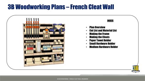 French Cleat Tool Wall Organizer – Metric Build Plans | Digital Plans ...