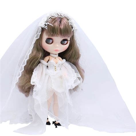 Anastasia Premium Custom Neo Blythe Doll With Blonde Hair White Skin Shiny Cute Face This