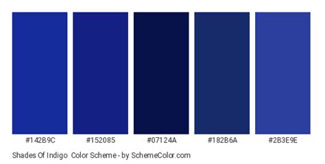 Shades Of Indigo Color Scheme » Blue » SchemeColor.com