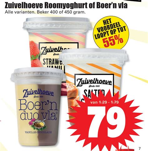 Zuivelhoeve Roomyoghurt Of Boer N Vla Van Voor